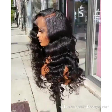 13X6 HD Lace Frontal Wig Human Hair, Wigs HD Lace Pre Plucked,WeKeSi Luxury 100% Virgin Human Hair Lace Front Wig